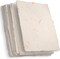 Wanderings Handmade Cream Deckle Edge Paper – 4" x 6" 50-Pack of 150 GSM Cotton Rag Paper with Straw – Artisan-Crafted, Printer-Compatible & Acid-Free Media for Watercolor, Calligraphy & Stationery